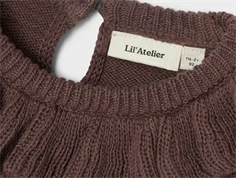 Lil Atelier peppercorn flæse striktrøje